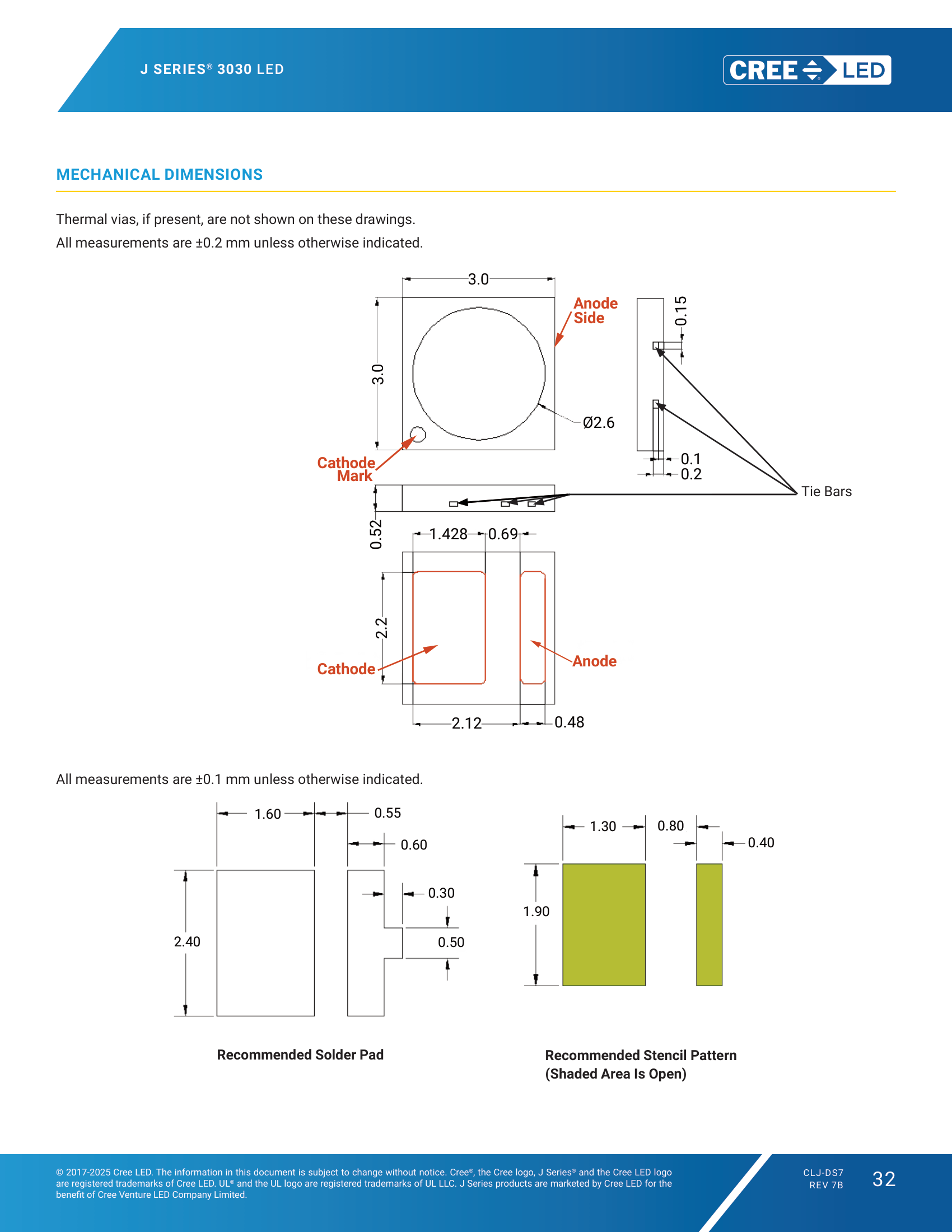 JSeries-3030 Mechanical Dimensions